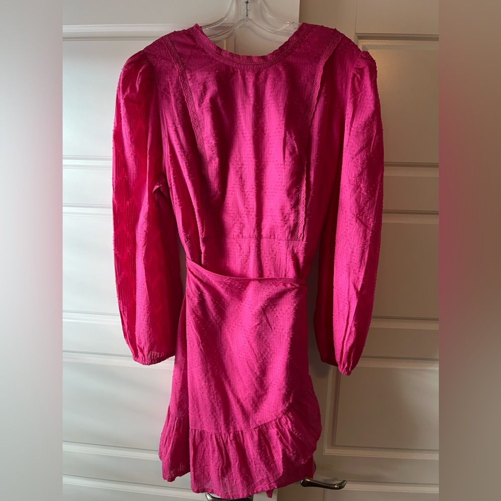 J. Crew Pink Wrap Dress